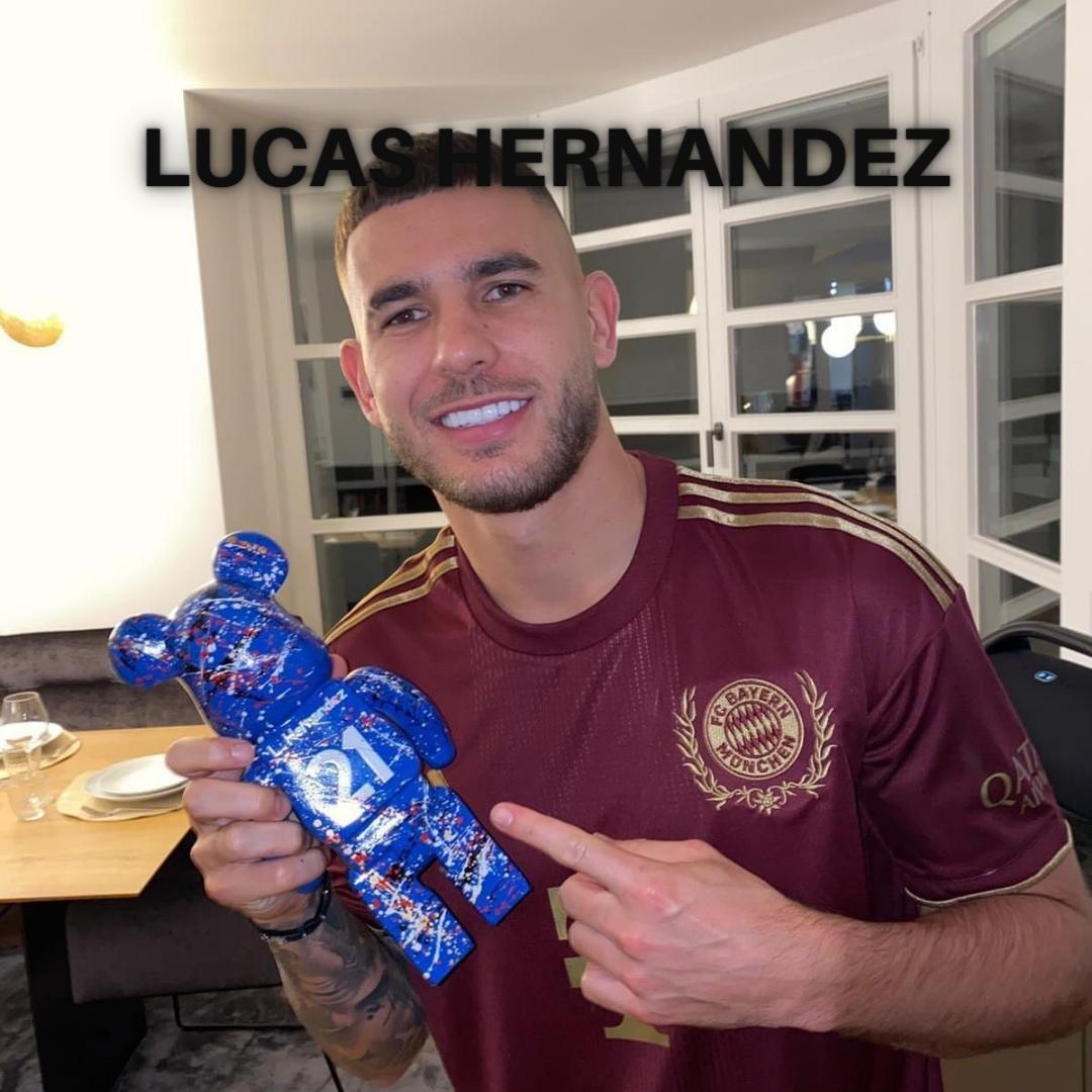 Lucas Hernandez XO Art Custom Bär Bearbrick